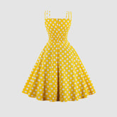 Camisole-Trägerkleid mit Polka Dots-Print